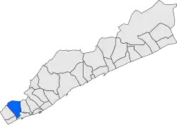 Расположение муниципалитета на карте провинции