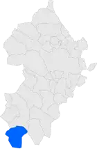 Расположение муниципалитета на карте провинции