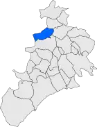 Расположение муниципалитета на карте провинции