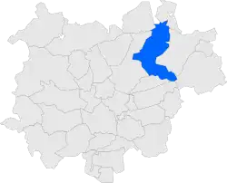 Расположение муниципалитета на карте провинции