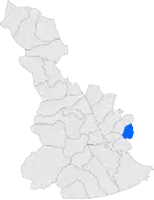 Расположение муниципалитета на карте провинции