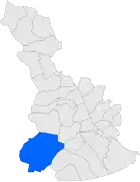 Расположение муниципалитета на карте провинции