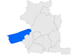 Расположение муниципалитета на карте провинции