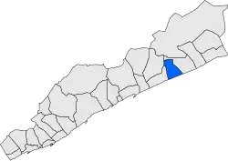 Расположение муниципалитета на карте провинции