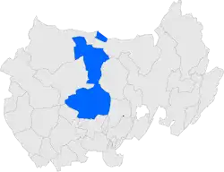 Расположение муниципалитета на карте провинции