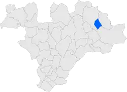 Расположение муниципалитета на карте провинции