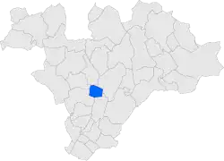 Расположение муниципалитета на карте провинции