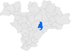 Расположение муниципалитета на карте провинции