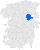 Расположение муниципалитета на карте провинции