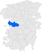 Расположение муниципалитета на карте провинции