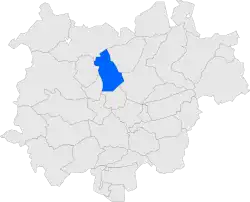 Расположение муниципалитета на карте провинции