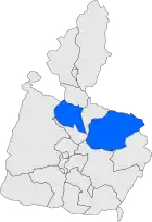 Расположение муниципалитета на карте провинции