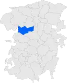 Расположение муниципалитета на карте провинции