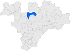 Расположение муниципалитета на карте провинции