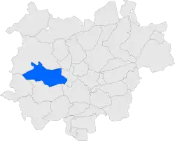 Расположение муниципалитета на карте провинции