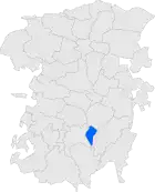 Расположение муниципалитета на карте провинции