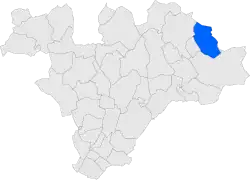 Расположение муниципалитета на карте провинции