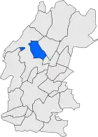 Расположение муниципалитета на карте провинции