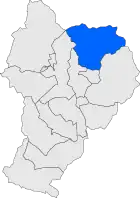Расположение муниципалитета на карте провинции