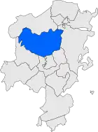 Расположение муниципалитета на карте провинции