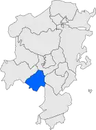 Расположение муниципалитета на карте провинции