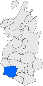 Расположение муниципалитета на карте провинции