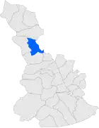 Расположение муниципалитета на карте провинции