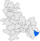 Расположение муниципалитета на карте провинции