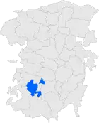 Расположение муниципалитета на карте провинции