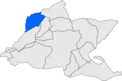 Расположение муниципалитета на карте провинции