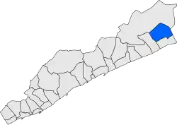 Расположение муниципалитета на карте провинции