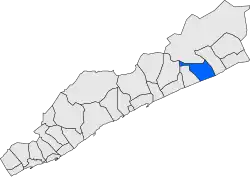 Расположение муниципалитета на карте провинции