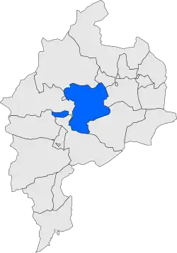 Расположение муниципалитета на карте провинции