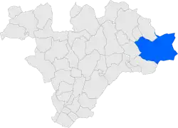 Расположение муниципалитета на карте провинции