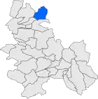 Расположение муниципалитета на карте провинции