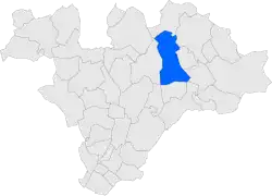 Расположение муниципалитета на карте провинции