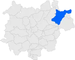 Расположение муниципалитета на карте провинции
