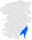Расположение муниципалитета на карте провинции