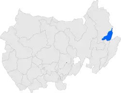 Расположение муниципалитета на карте провинции