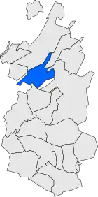 Расположение муниципалитета на карте провинции