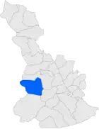 Расположение муниципалитета на карте провинции