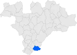 Расположение муниципалитета на карте провинции