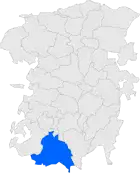 Расположение муниципалитета на карте провинции