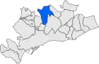 Расположение муниципалитета на карте провинции