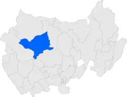 Расположение муниципалитета на карте провинции