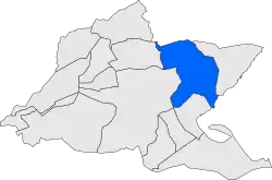 Расположение муниципалитета на карте провинции