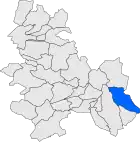 Расположение муниципалитета на карте провинции