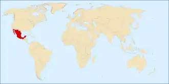 Мексика на карте