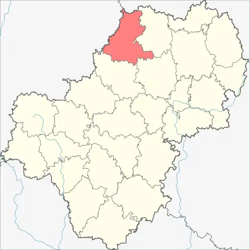 Износковский район на карте