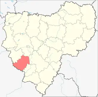 Монастырщинский район на карте